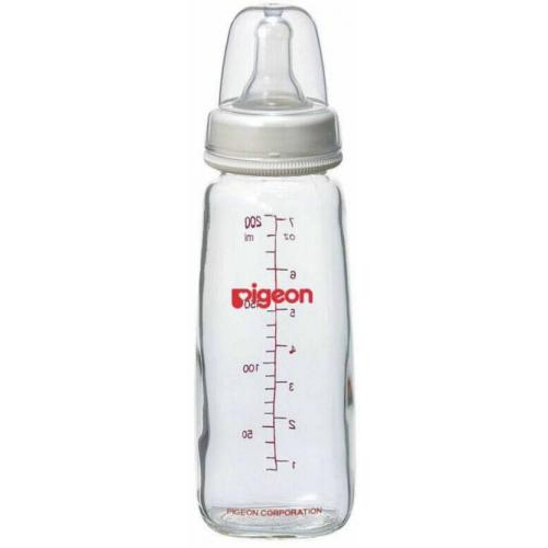 Pigeon Glass Feeding Bottle 240 ml 240 ml (White)
